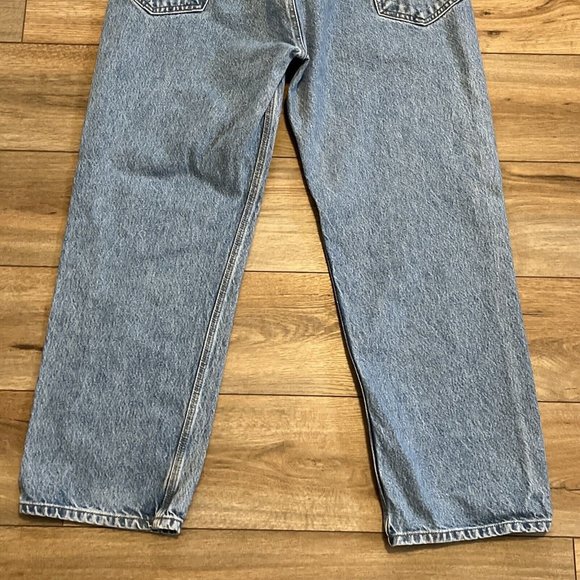 Men's Carhartt Relaxed Fit Denim Jeans SZ 40x30 Light Blue B460 LVB Work Casual - Picture 11 of 12